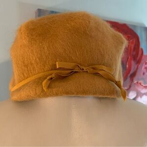 Vintage Tan Camel Mohair Hat Mahara Union Made